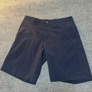 Callaway Mens Navy Blue Performance Golf Shorts Size 33 Stretch Wicking Logo